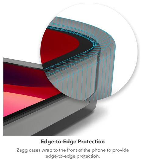 ZAGG Luxe Apple iPhone 15 Pro Max Hoesje Back Cover 3M Valbescherming Zwart afbeelding 3