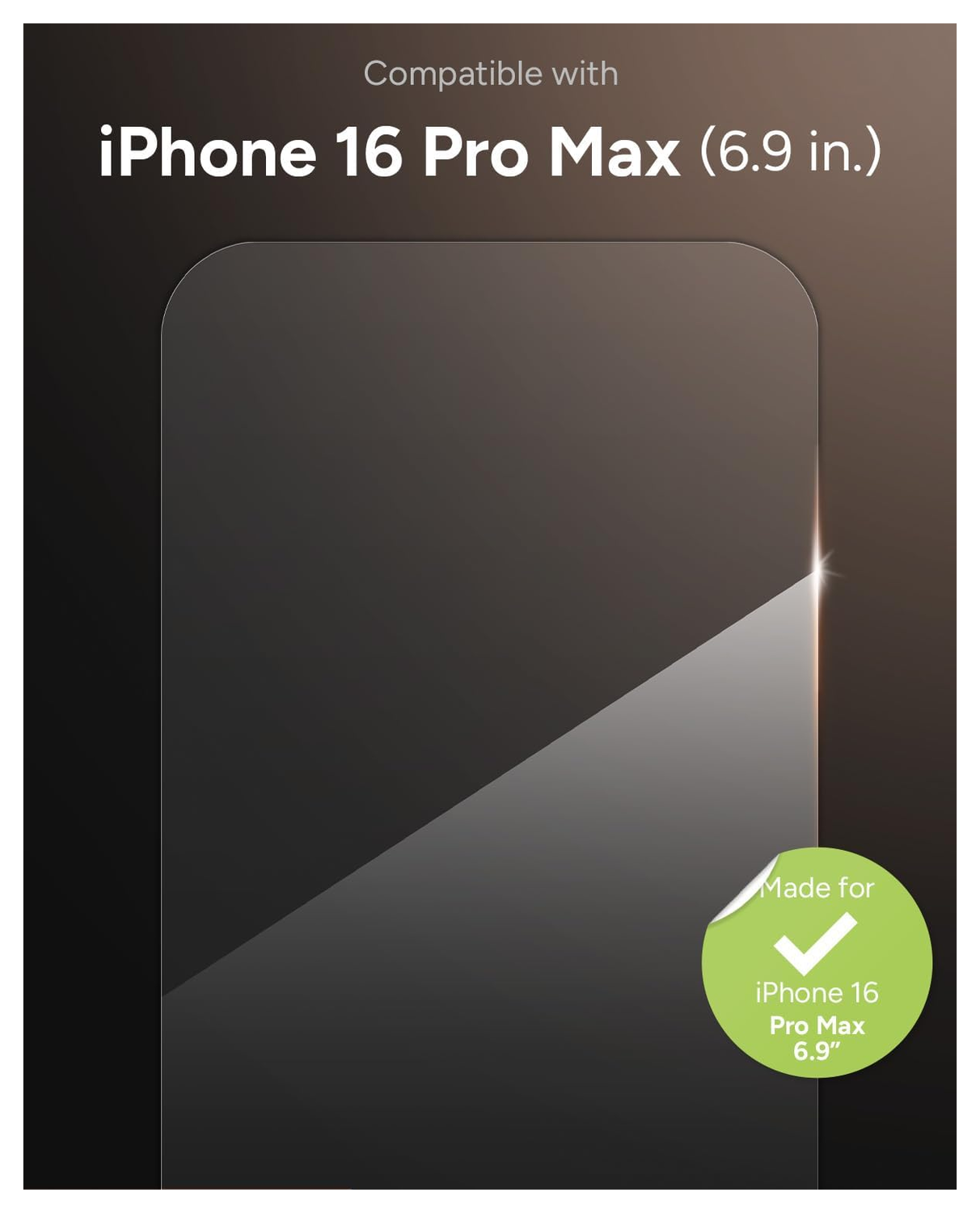 ZAGG InvisibleShield Glass+ iPhone 16 Pro Max Screen Protector afbeelding 4