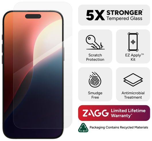 ZAGG InvisibleShield Glass+ iPhone 16 Pro Max Screen Protector afbeelding 3