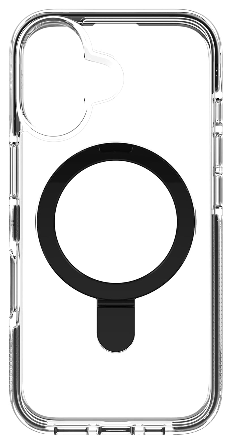 ZAGG Santa Cruz Snap Apple iPhone 16 Hoesje MagSafe Back Cover Transparant Zwart afbeelding 7
