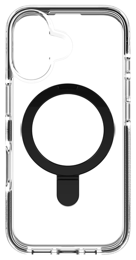 ZAGG Santa Cruz Snap Apple iPhone 16 Hoesje MagSafe Back Cover Transparant Zwart afbeelding 7