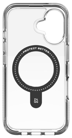 ZAGG Santa Cruz Snap Apple iPhone 16 Hoesje MagSafe Back Cover Transparant Zwart