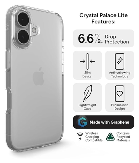 ZAGG Crystal Palace Apple iPhone 15 Plus Hoesje 4M DropProof Transparant afbeelding 2