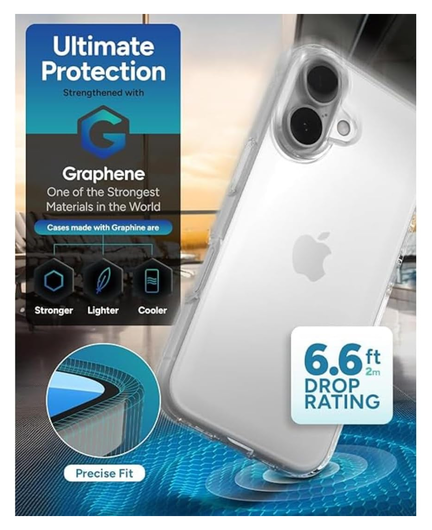 ZAGG Crystal Palace Apple iPhone 15 Plus Hoesje 4M DropProof Transparant afbeelding 3