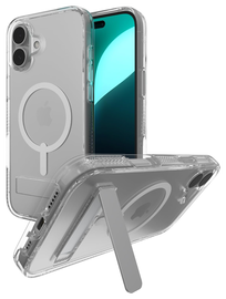ZAGG Crystal Palace Snap Kickstand iPhone 16 Plus Hoesje MagSafe Transparant