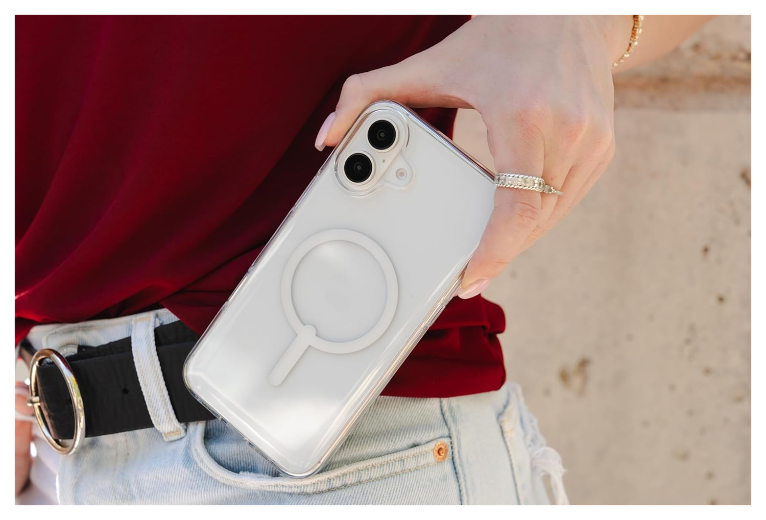 ZAGG Crystal Palace Snap iPhone 16 Plus Hoesje MagSafe Back Cover Transparant afbeelding 6