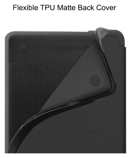 Kobo Clara Colour / Clara BW Hoes Book Case Beschermhoes Zwart afbeelding 6