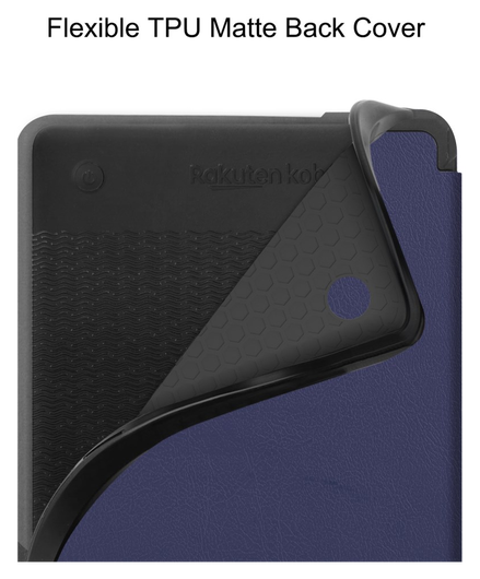 Kobo Clara Colour / Clara BW Hoes Book Case Beschermhoes Blauw afbeelding 6