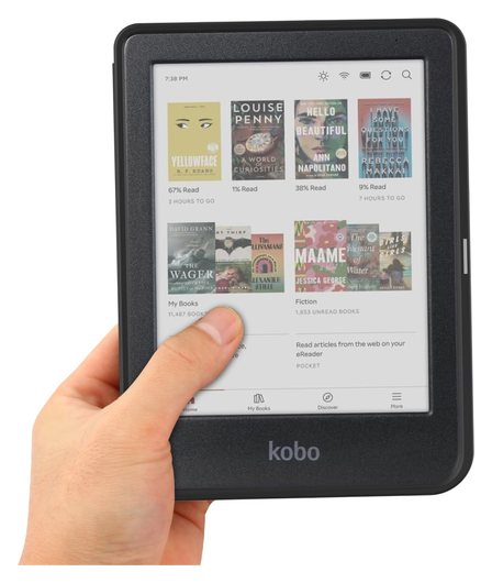 Kobo Clara Colour / Clara BW Hoes Book Case Beschermhoes Blauw afbeelding 9