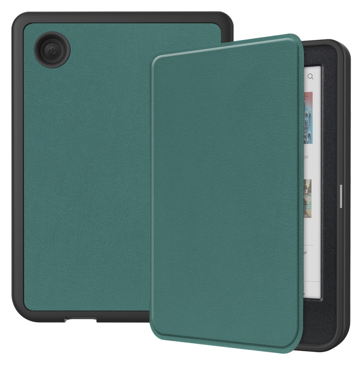 Kobo Clara Colour / Clara BW Hoes Book Case Beschermhoes Groen afbeelding 1