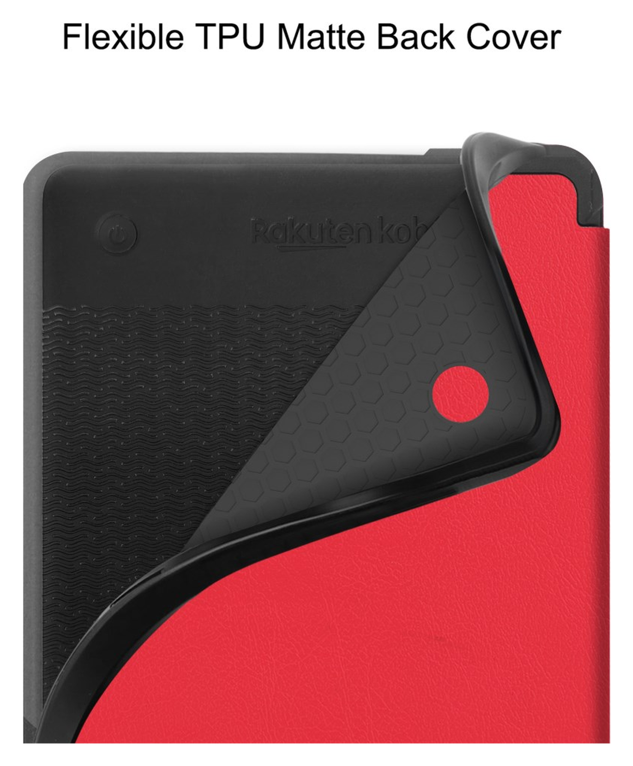 Kobo Clara Colour / Clara BW Hoes Book Case Beschermhoes Rood afbeelding 6