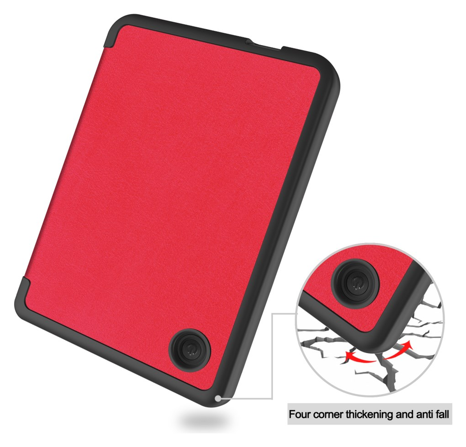 Kobo Clara Colour / Clara BW Hoes Book Case Beschermhoes Rood afbeelding 9