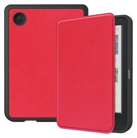 Kobo Clara Colour / Clara BW Hoes Book Case Beschermhoes Rood