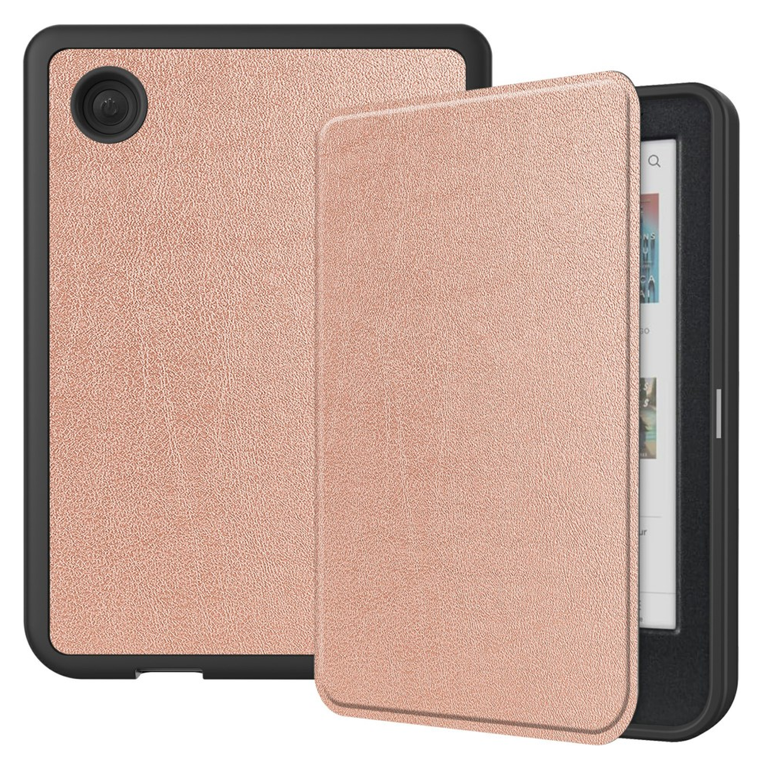 Kobo Clara Colour / Clara BW Hoes Book Case Beschermhoes Roze afbeelding 1