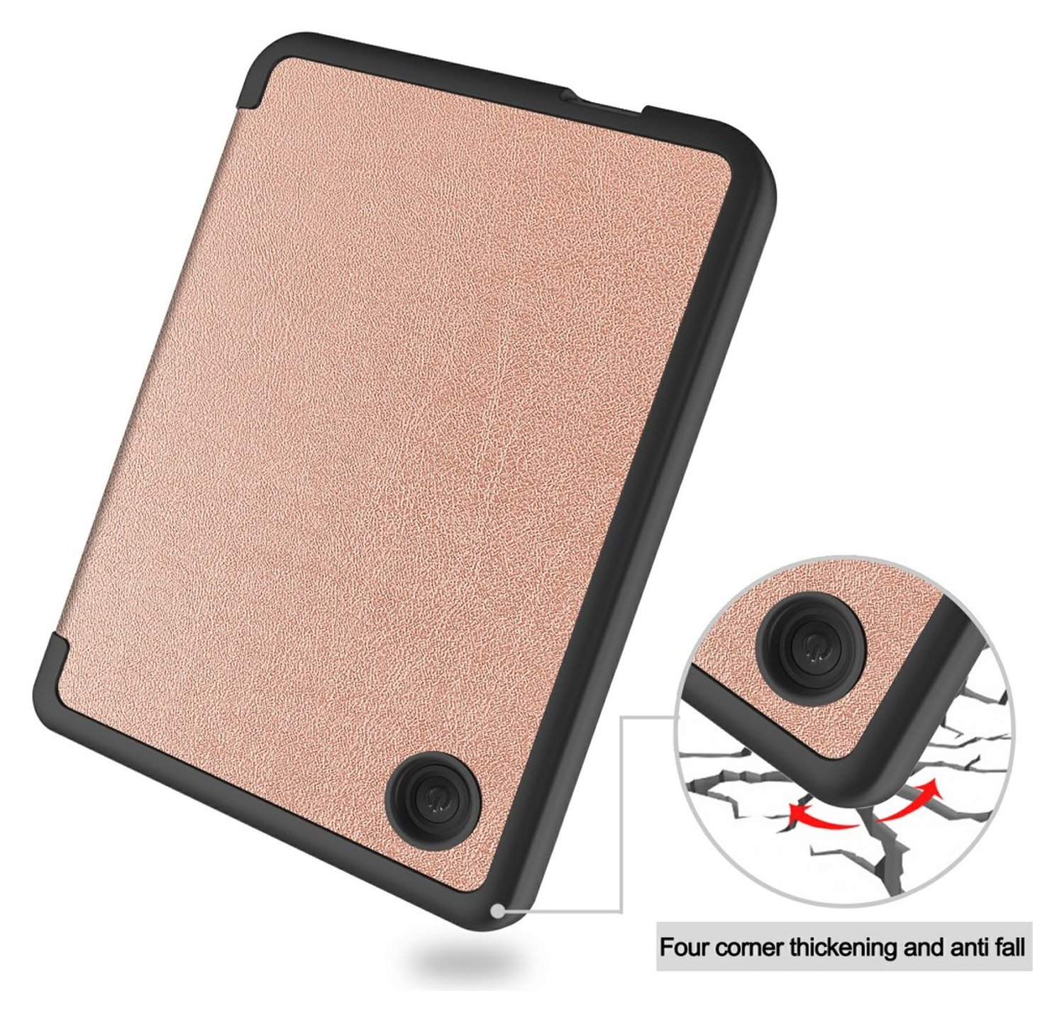 Kobo Clara Colour / Clara BW Hoes Book Case Beschermhoes Roze afbeelding 8
