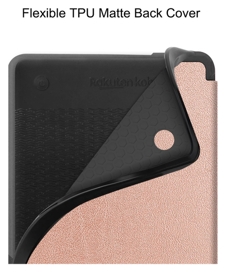 Kobo Clara Colour / Clara BW Hoes Book Case Beschermhoes Roze afbeelding 6