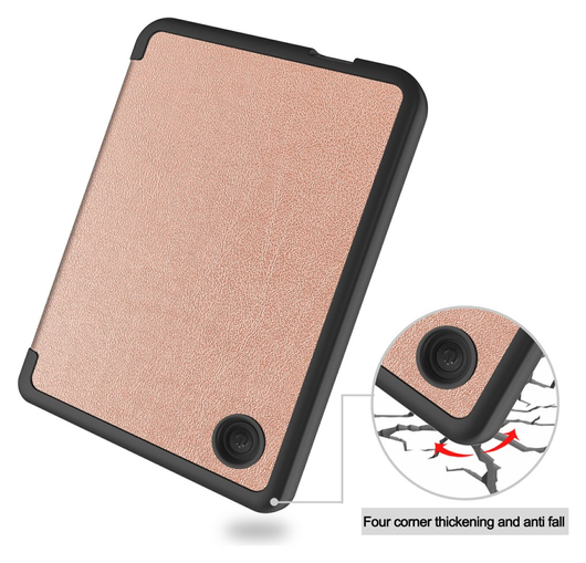 Kobo Clara Colour / Clara BW Hoes Book Case Beschermhoes Roze afbeelding 8