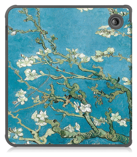 Kobo Libra Colour Hoes Tri-Fold Book Case met Flower Print afbeelding 8