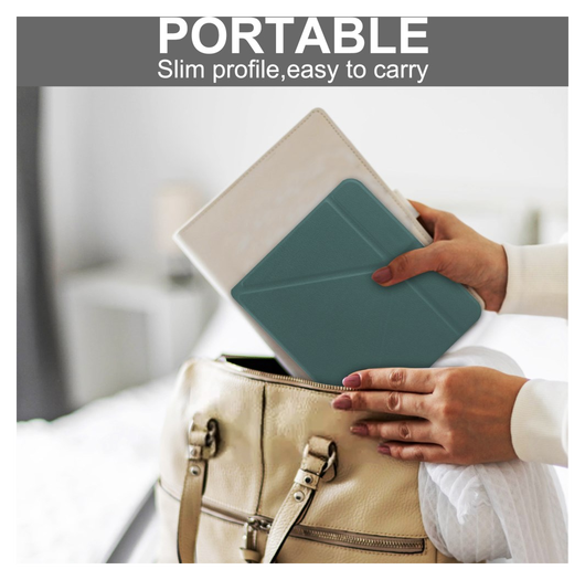 Kobo Libra Colour / Libra 2 Hoes Origami Book Case met Standaard Groen afbeelding 7