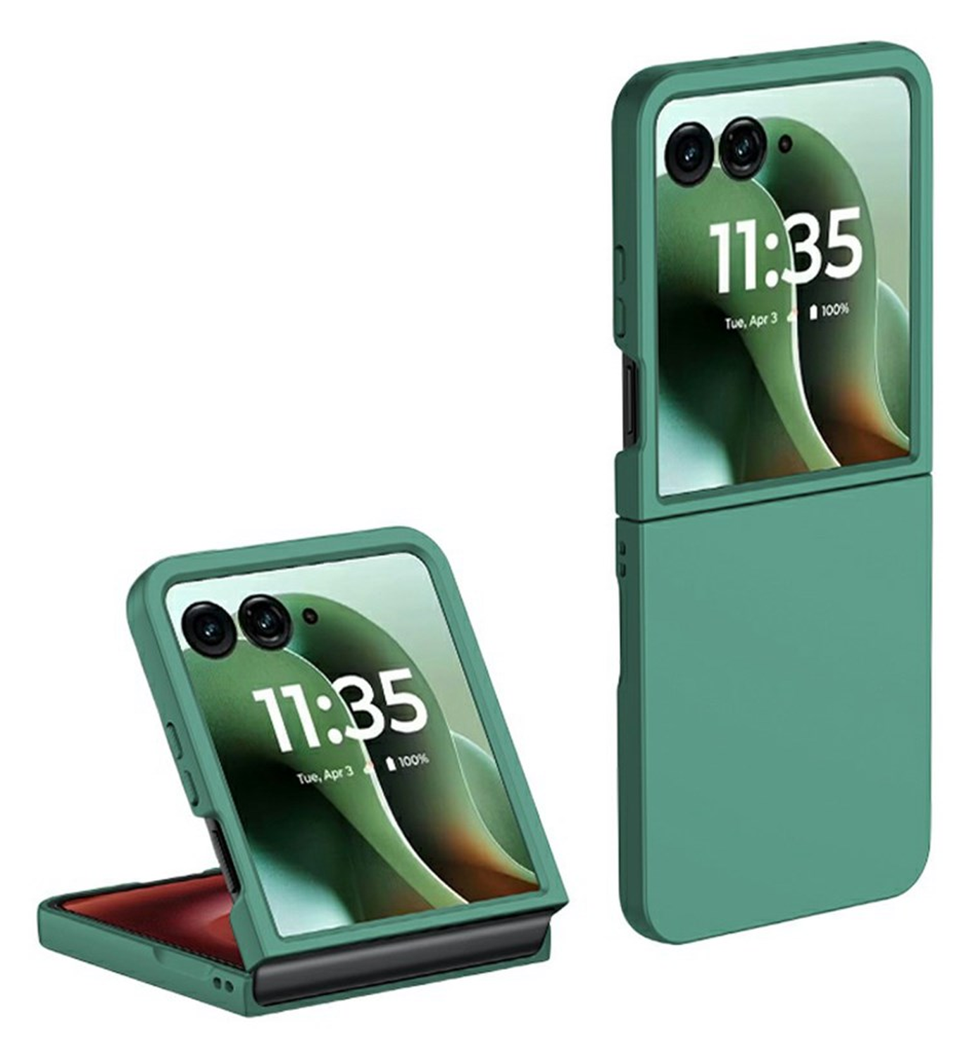 Motorola Razr 60 Ultra Hoesje Dun Schokbestendige Hard Case Back Cover Groen afbeelding 1