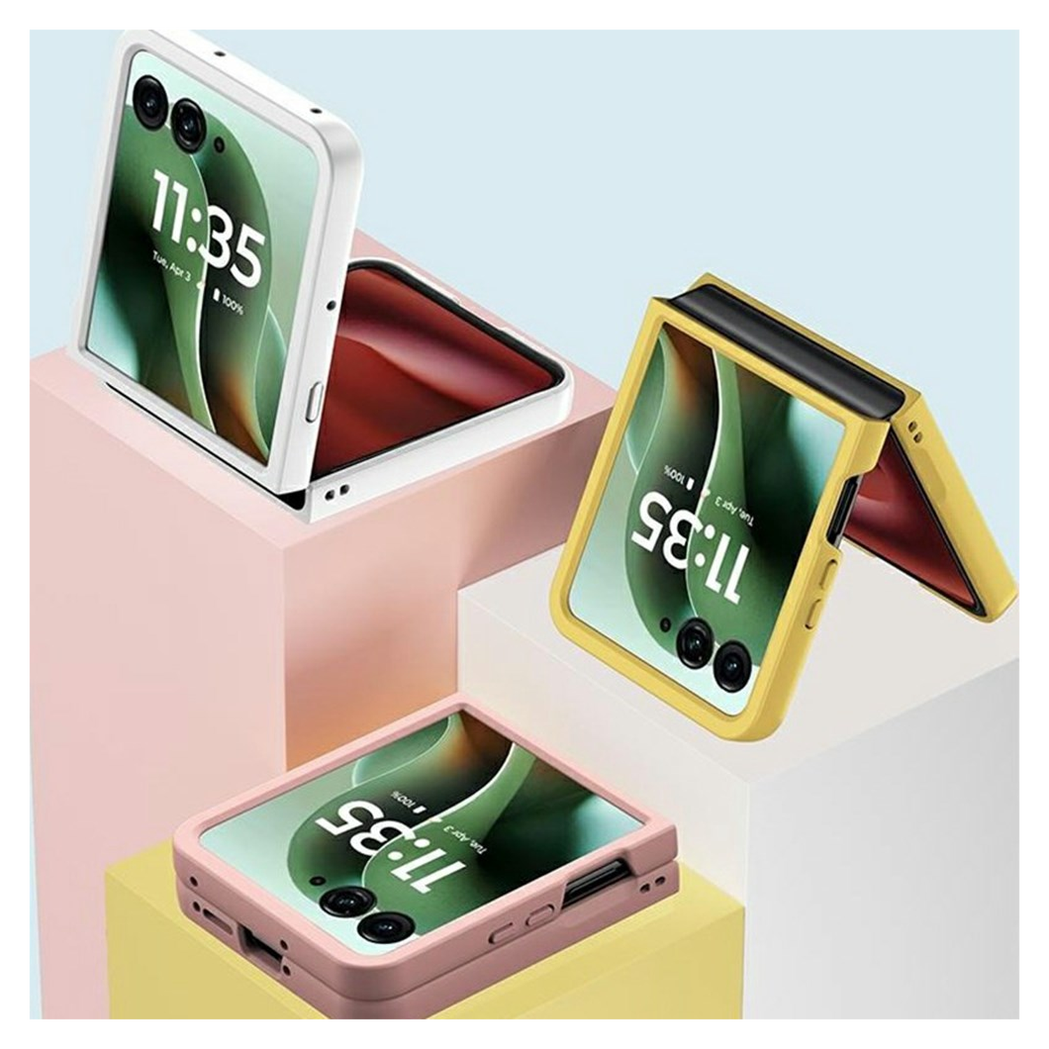 Motorola Razr 60 Ultra Hoesje Dun Schokbestendige Hard Case Back Cover Groen afbeelding 2