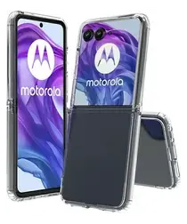 Motorola Razr 60 Ultra Hoesje Acryl Back Cover Transparant afbeelding