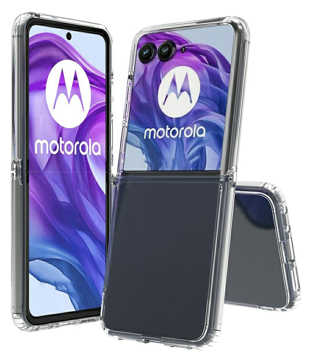Motorola Razr 60 Ultra Hoesje Acryl Back Cover Transparant afbeelding 1
