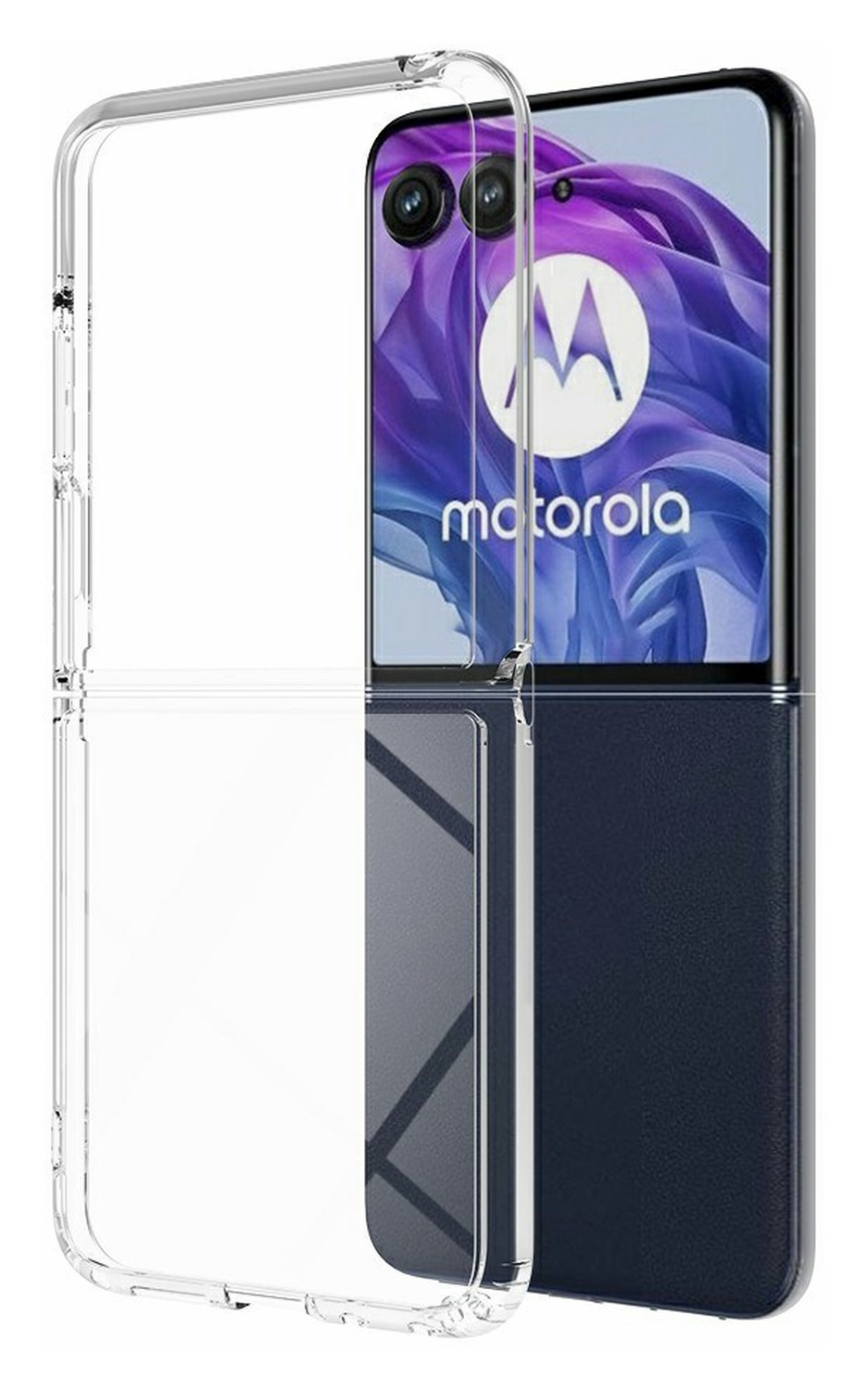 Motorola Razr 60 Ultra Hoesje Acryl Back Cover Transparant afbeelding 2