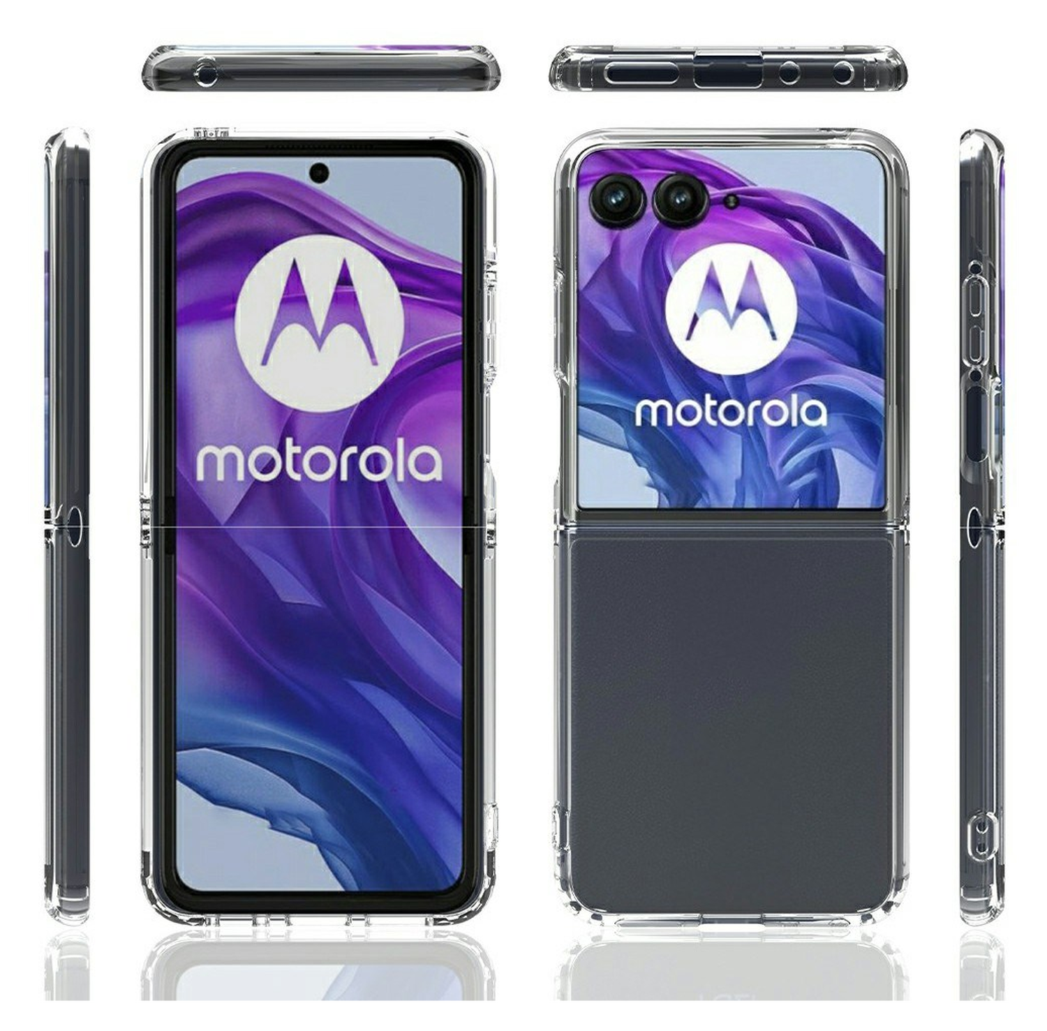Motorola Razr 60 Ultra Hoesje Acryl Back Cover Transparant afbeelding 7