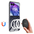 Motorola Razr 60 Ultra Hoesje met MagSafe Acryl Back Cover Transparant afbeelding 2