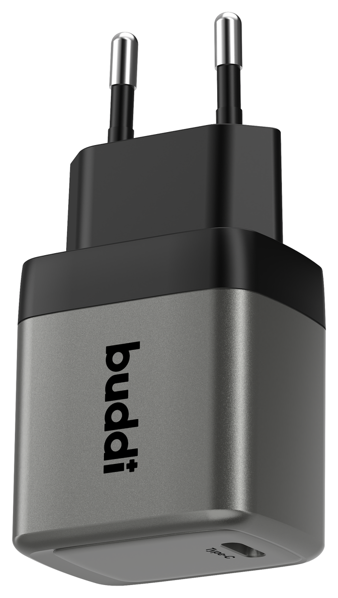 Buddi Power 25W USB-C Oplader met USB-C Kabel 1M Grijs afbeelding 14