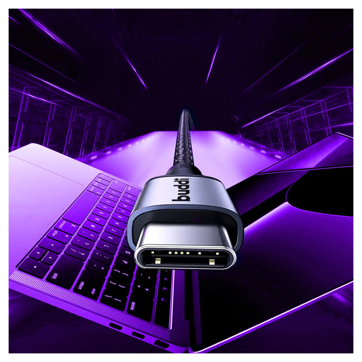 Buddi Power 25W USB-C Oplader met USB-C Kabel 1M Grijs afbeelding 19