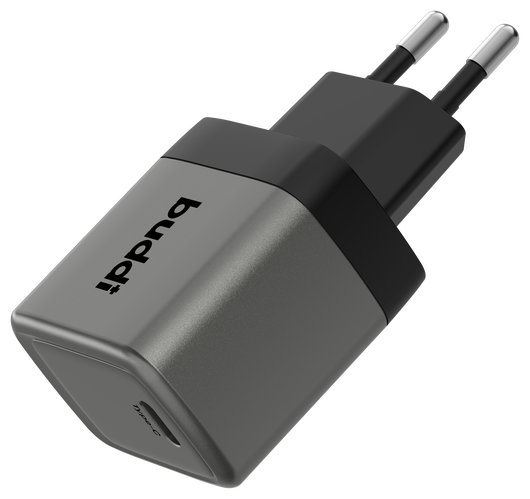Buddi Power 25W USB-C Oplader met USB-C Kabel 1M Grijs afbeelding 13