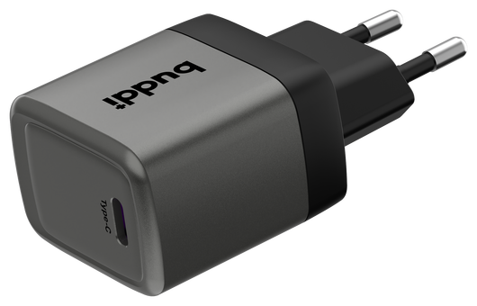 Buddi Power 25W USB-C Oplader met USB-C Kabel 1M Grijs afbeelding 15
