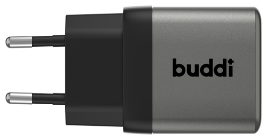 Buddi Power 25W USB-C Oplader met USB-C Kabel 1M Grijs afbeelding 2