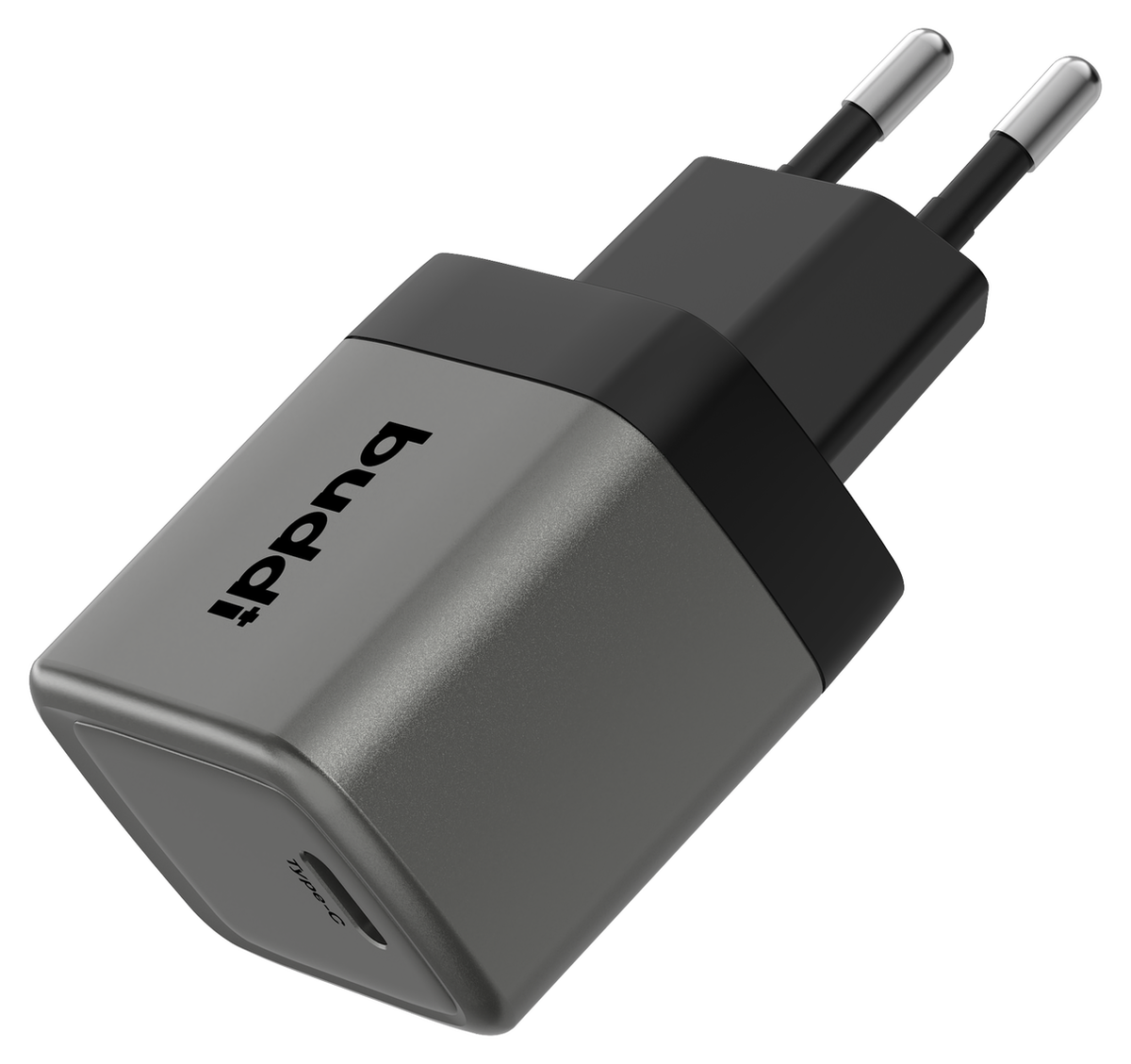 Buddi Power 25W USB-C Oplader met USB-C Kabel 2M Grijs afbeelding 13