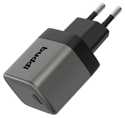Buddi Power 25W USB-C Oplader met USB-C Kabel 2M Grijs afbeelding 13