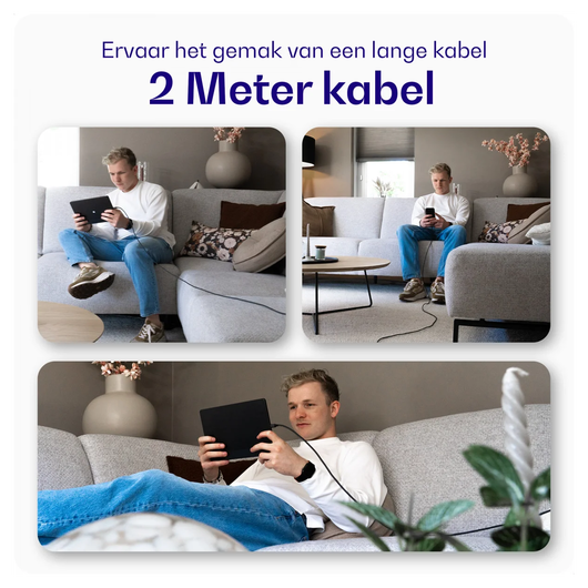 Buddi Power 25W USB-C Oplader met USB-C Kabel 2M Grijs afbeelding 8