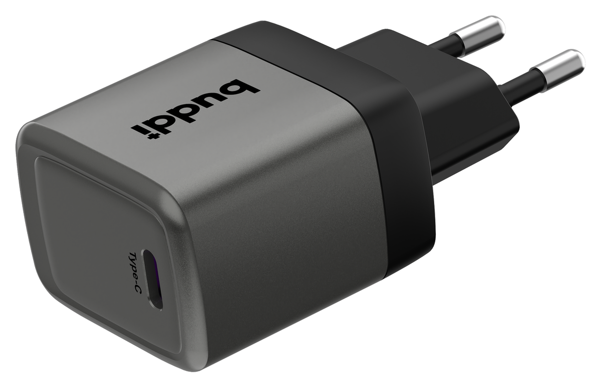 Buddi Power 25W USB-C Oplader met USB-C Kabel 3M Grijs afbeelding 15
