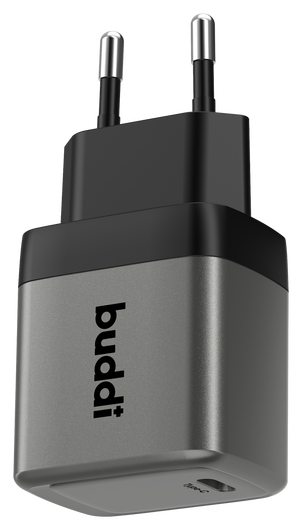Buddi Power 25W USB-C Oplader met USB-C Kabel 3M Grijs afbeelding 14