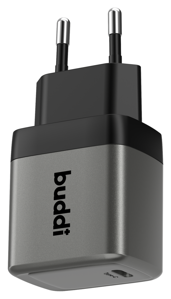 Buddi Power 25W USB-C Oplader met 20W Lightning Kabel 2M Grijs afbeelding 16