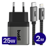 Buddi Power 25W USB-C Oplader met 20W Lightning Kabel 2M Grijs afbeelding 1