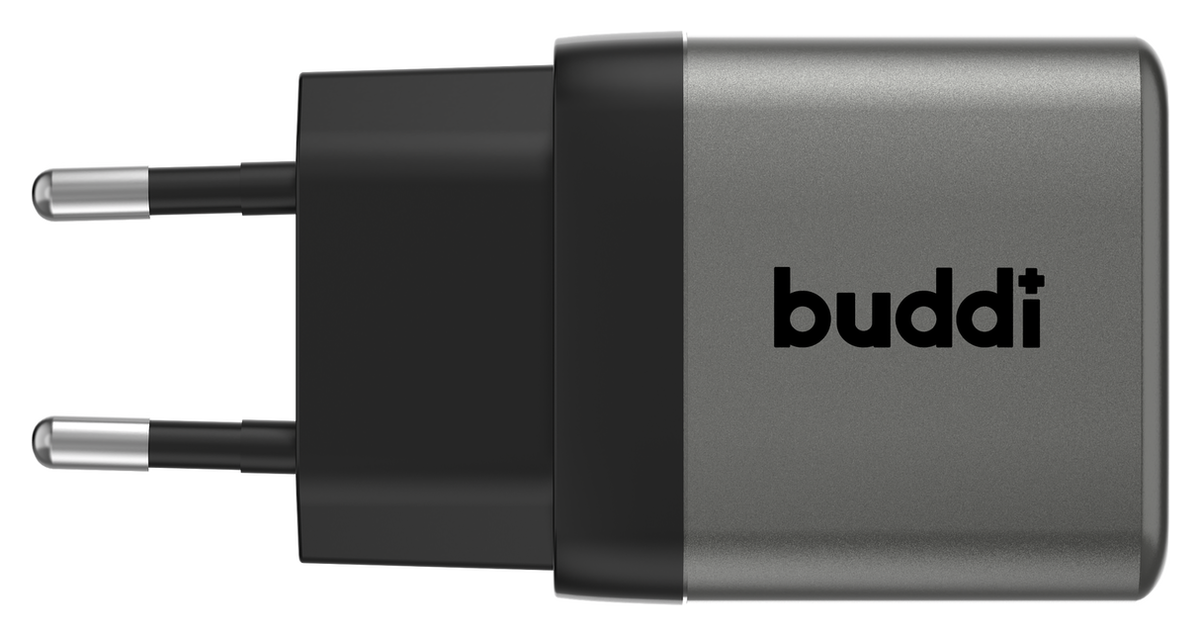 Buddi Power 25W USB-C Oplader met 20W Lightning Kabel 3M Grijs afbeelding 14