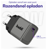 Buddi Power 25W USB-C Oplader met 20W Lightning Kabel 3M Grijs afbeelding 4