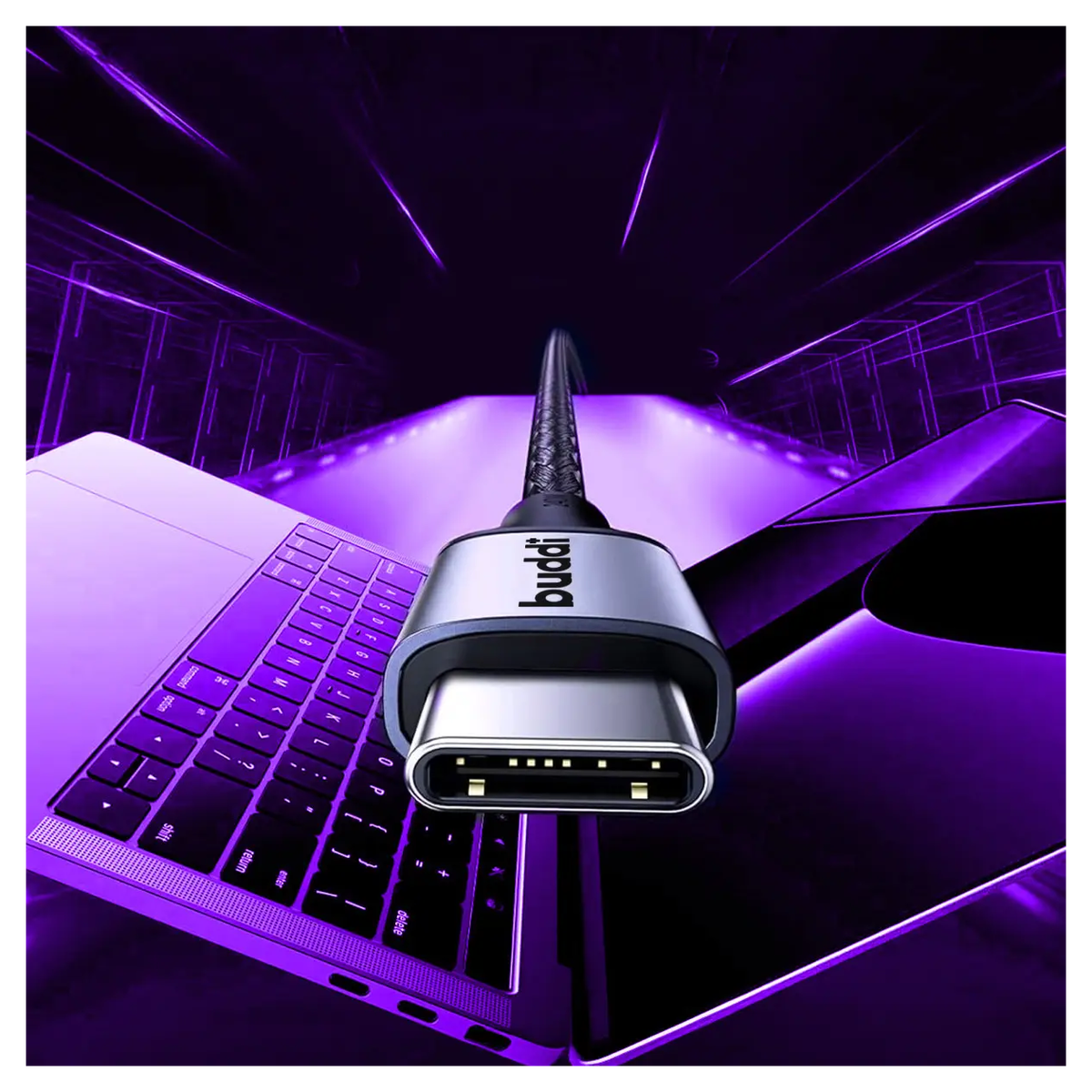 Buddi Power 45W USB-C Oplader met USB-C Kabel 1M Grijs afbeelding 16