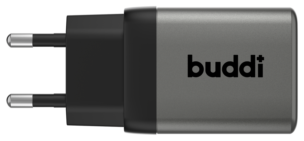 Buddi Power 45W USB-C Oplader met USB-C Kabel 1M Grijs afbeelding 2