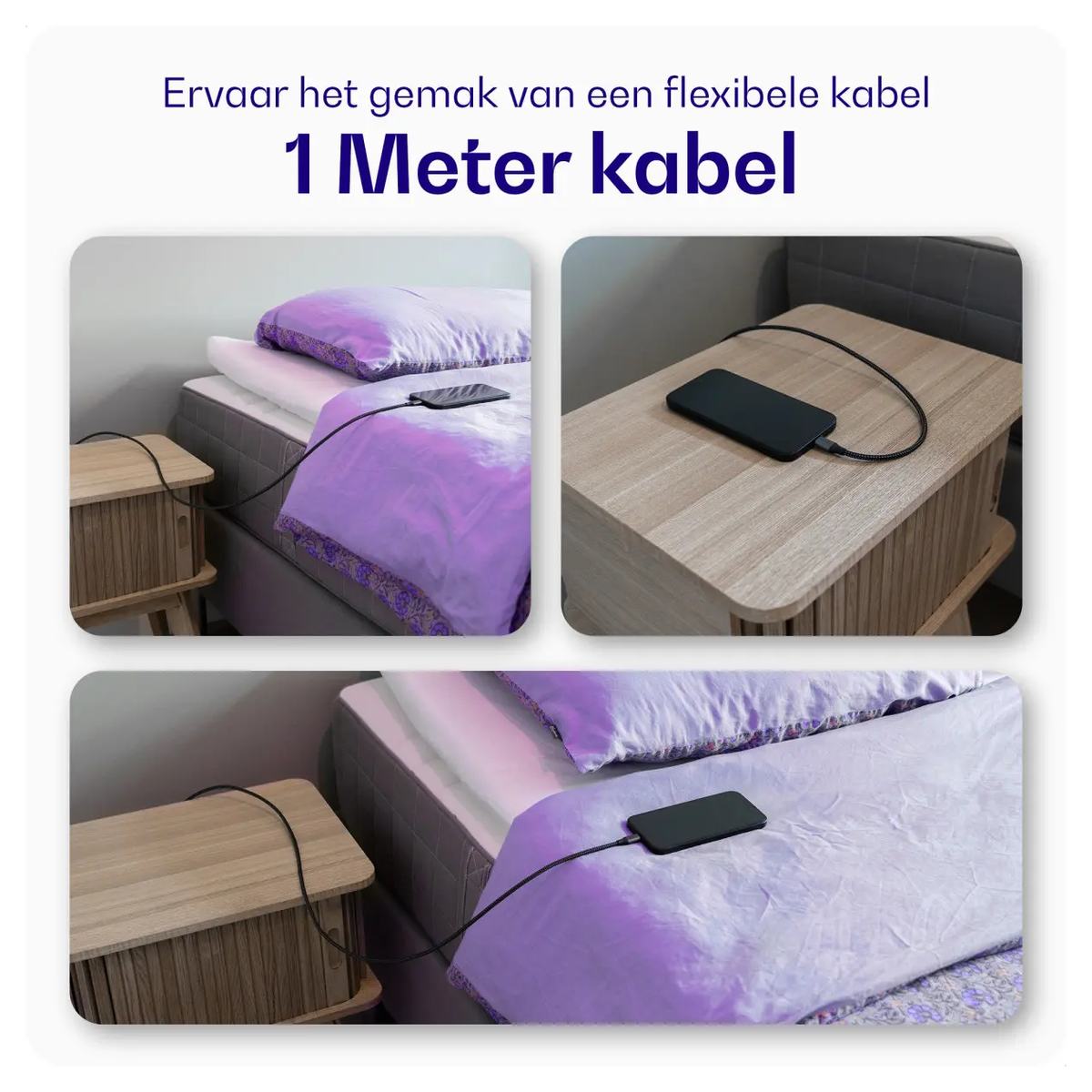 Buddi Power 45W USB-C Oplader met USB-C Kabel 1M Grijs afbeelding 9