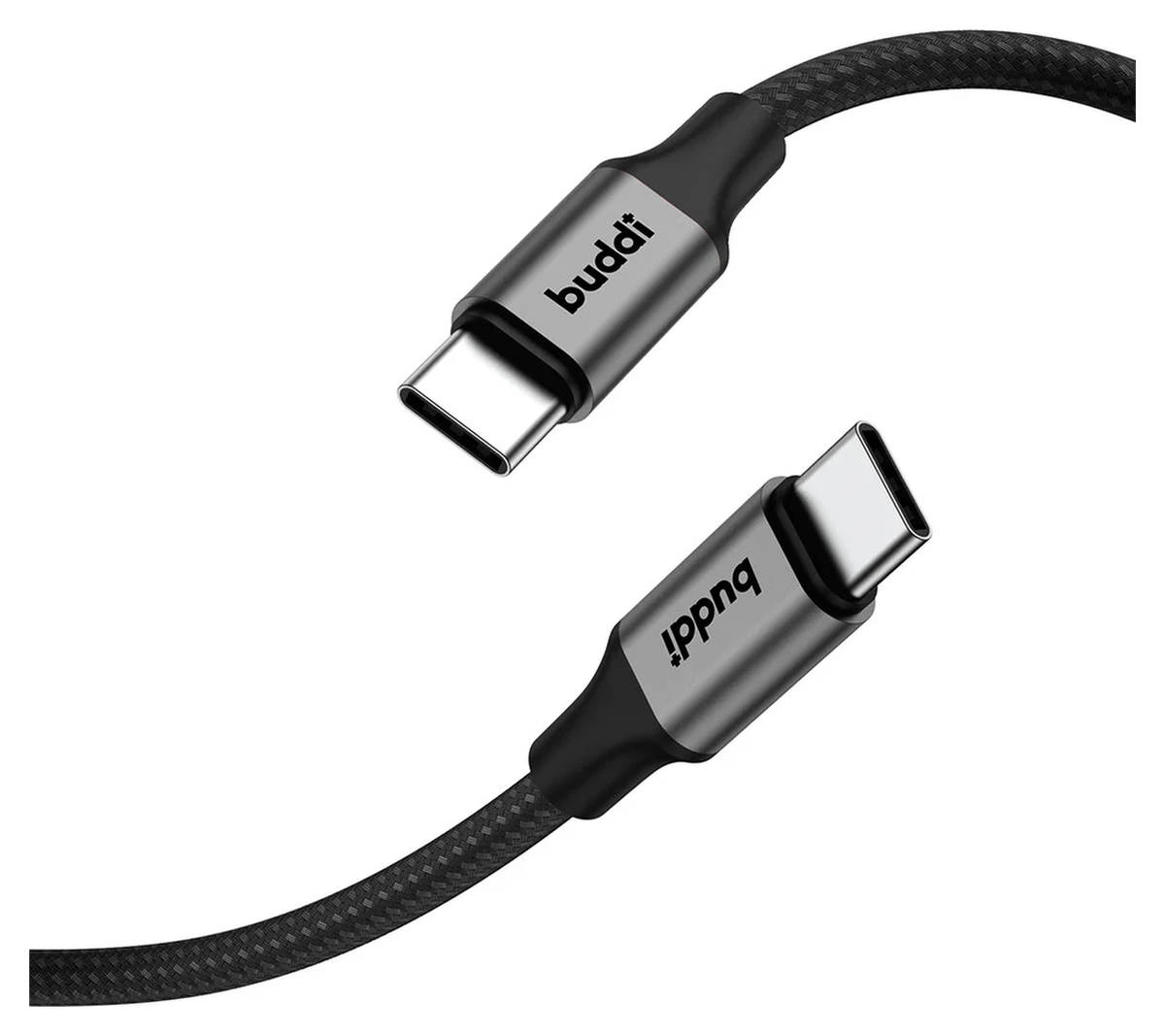 Buddi Power 45W USB-C Oplader met USB-C Kabel 3M Grijs afbeelding 22