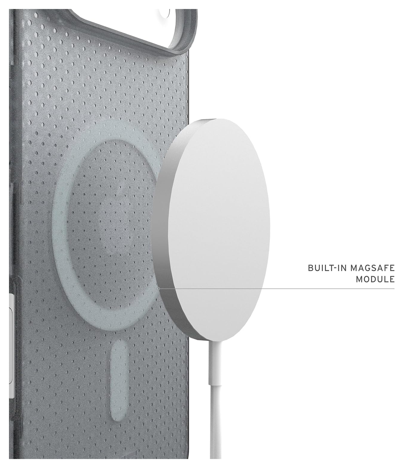 UAG Dot Apple iPhone Air Hoesje MagSafe Back Cover Ash afbeelding 5