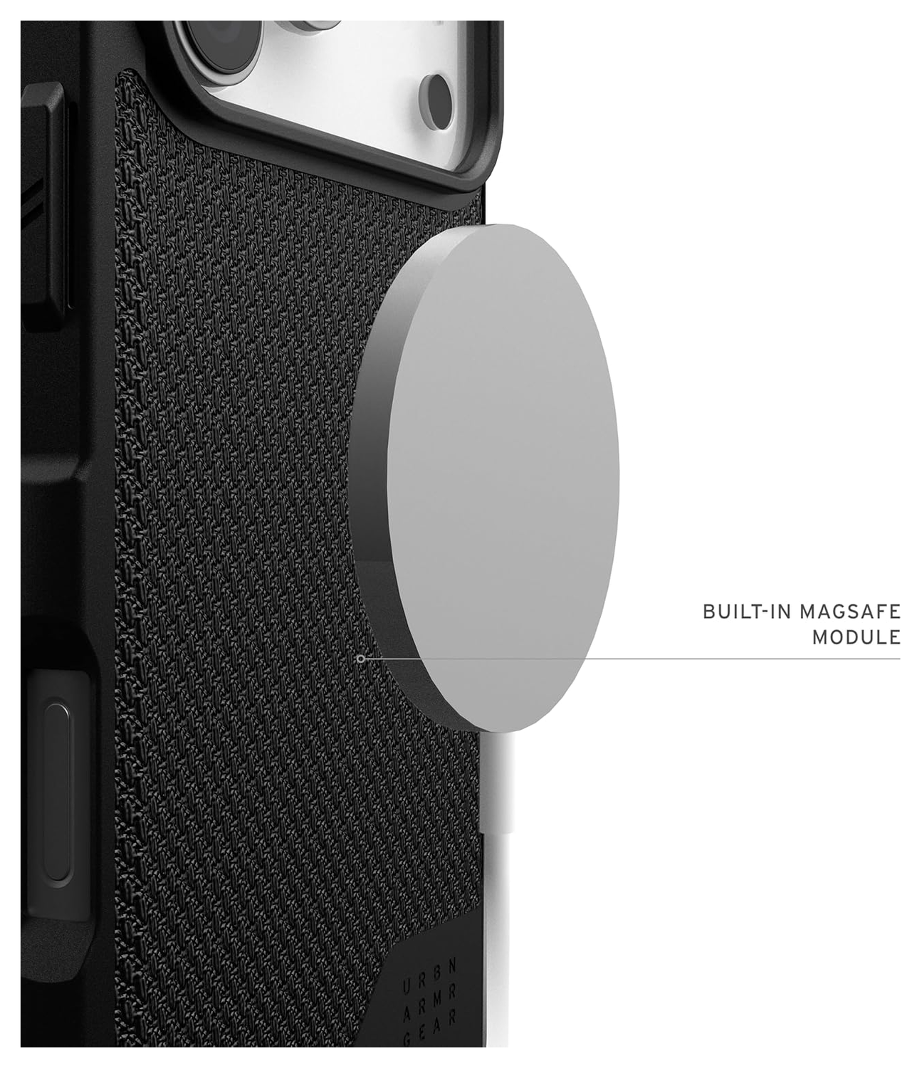 UAG Metropolis LT iPhone 17 Pro Max Hoesje MagSafe Back Cover Kevlar Zwart afbeelding 5